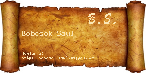 Bobcsok Saul névjegykártya